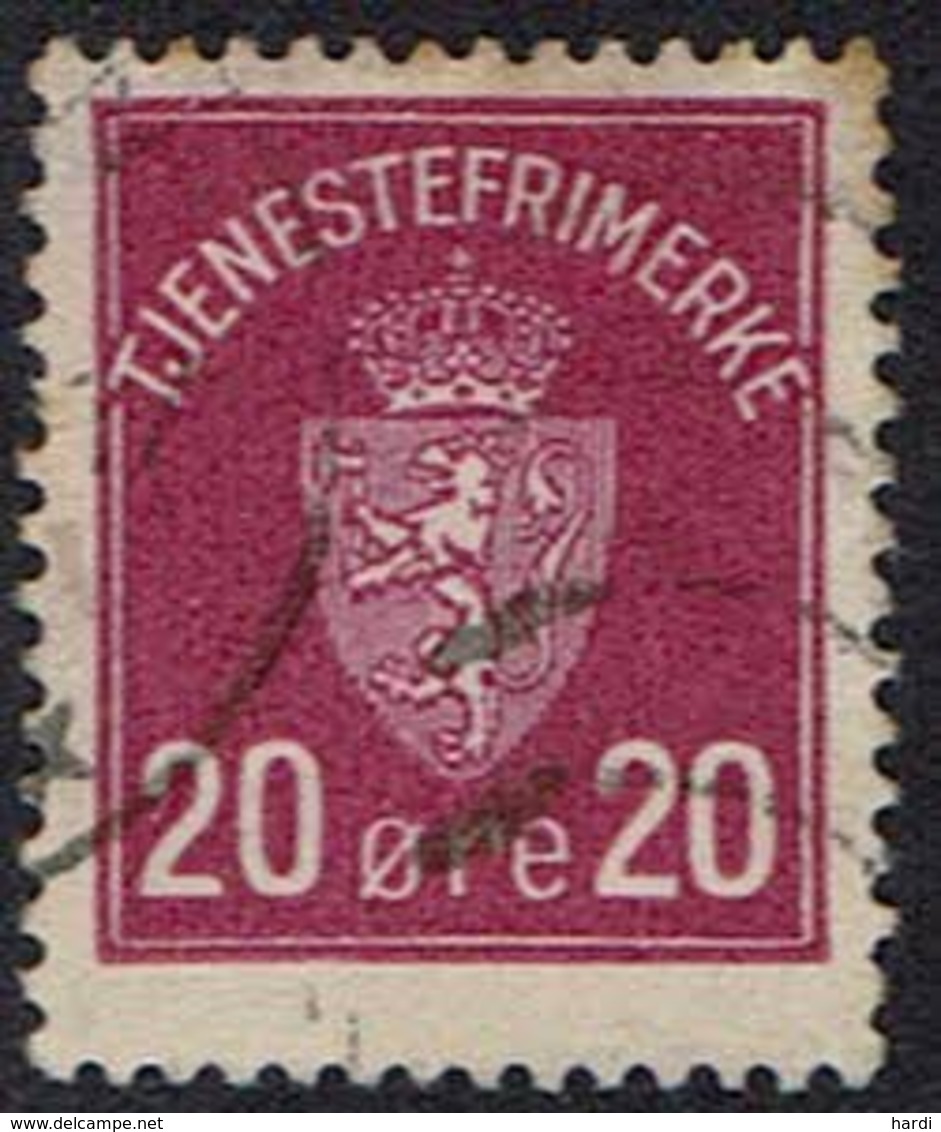 Norwegen DM, 1926, MiNr 4, Gestempelt - Dienstmarken