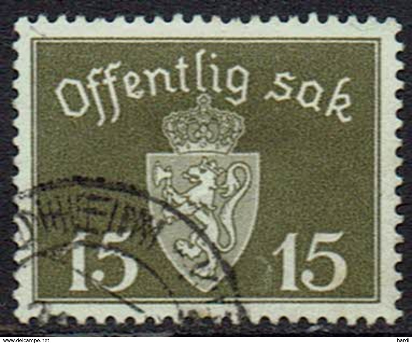 Norwegen DM, 1939, MiNr 36, Gestempelt - Service
