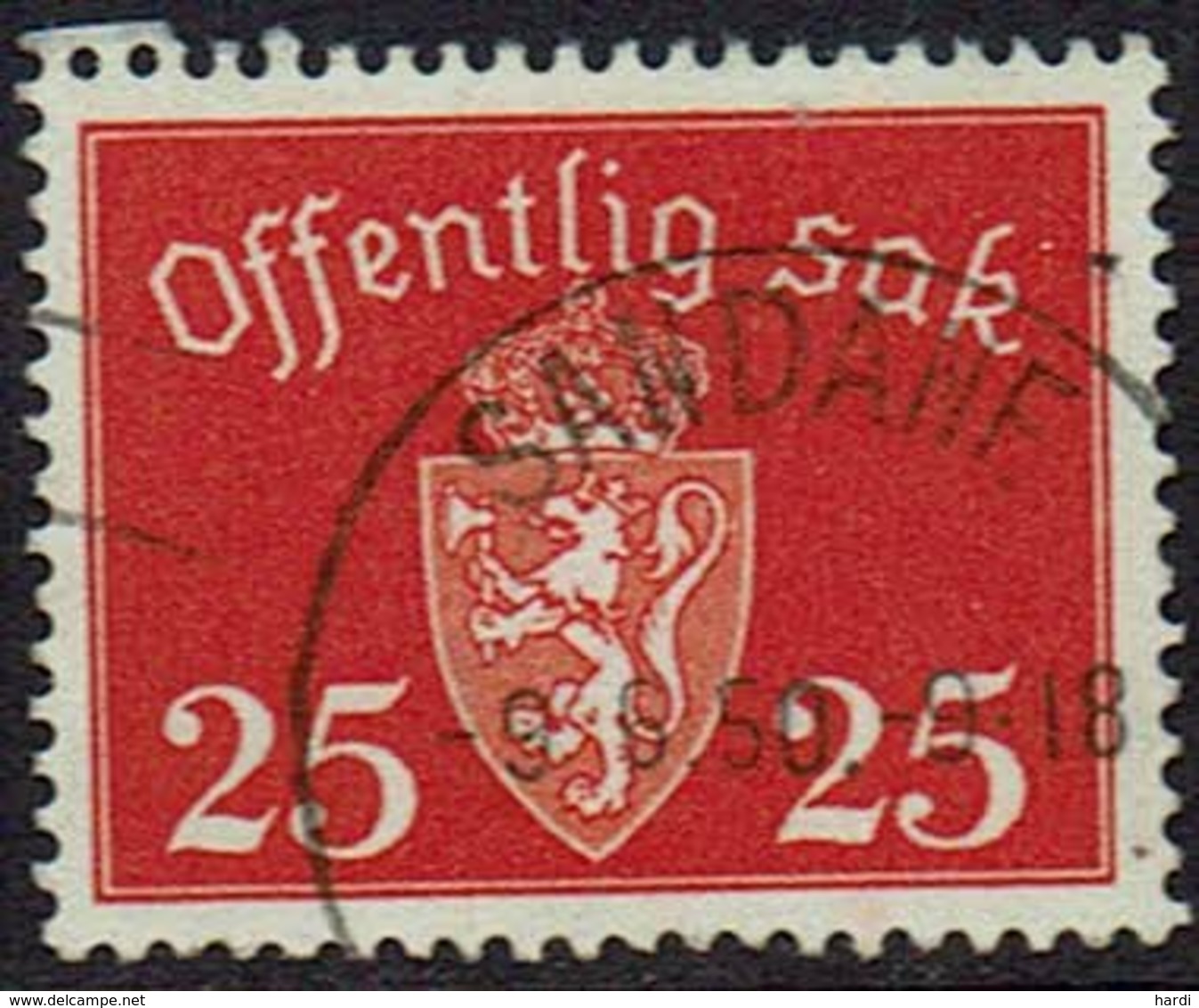 Norwegen DM, 1946, MiNr 55, Gestempelt - Service