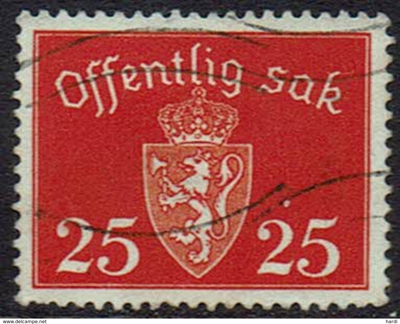 Norwegen DM, 1946, MiNr 55, Gestempelt - Dienstmarken
