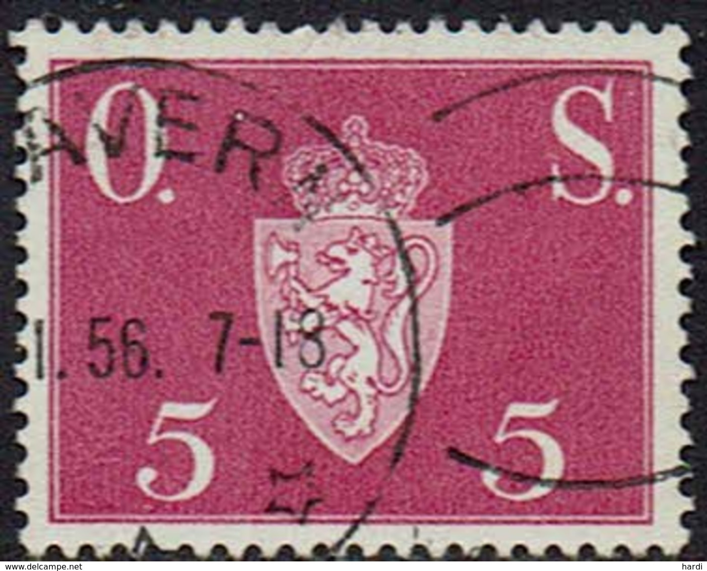 Norwegen DM, 1951, MiNr 61, Gestempelt - Service