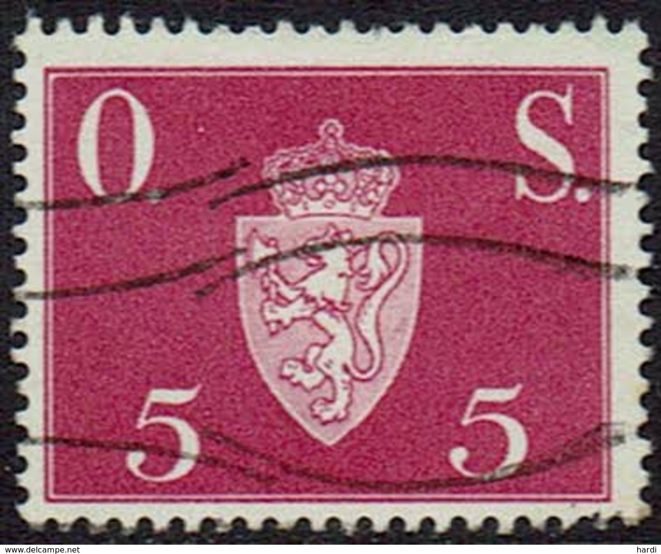 Norwegen DM, 1951, MiNr 61, Gestempelt - Dienstmarken