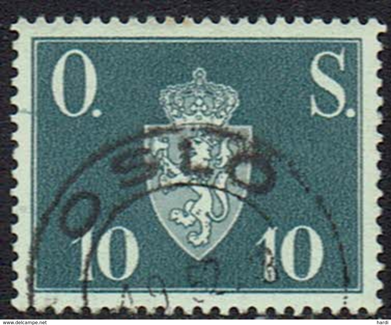 Norwegen DM, 1951, MiNr 62, Gestempelt - Dienstmarken