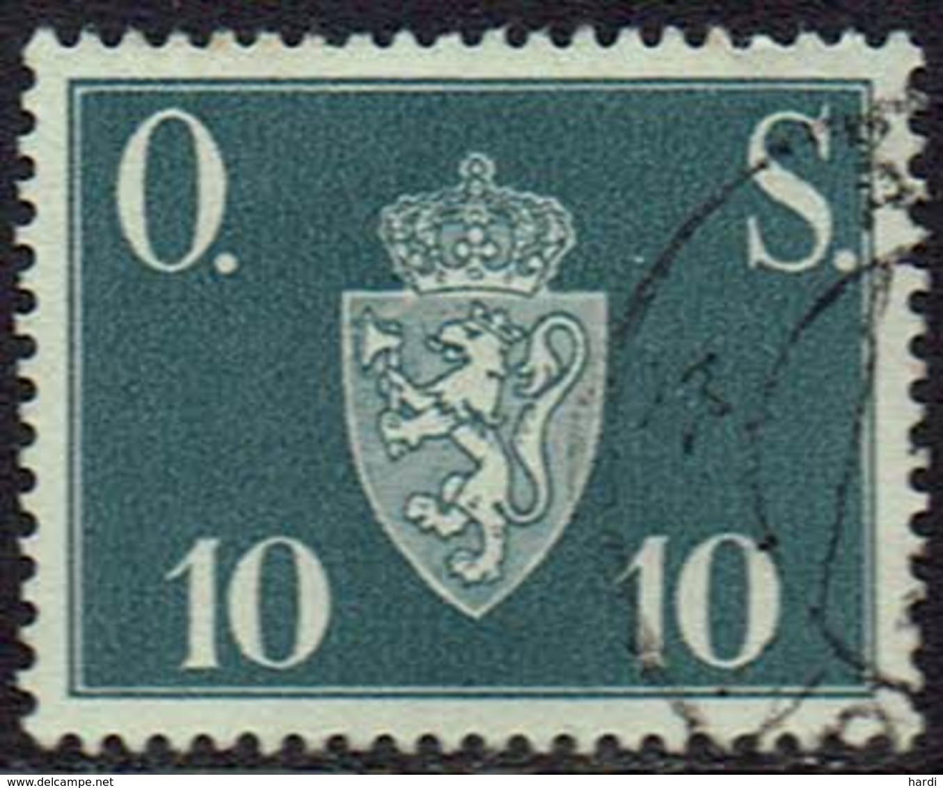 Norwegen DM, 1951, MiNr 62, Gestempelt - Dienstmarken
