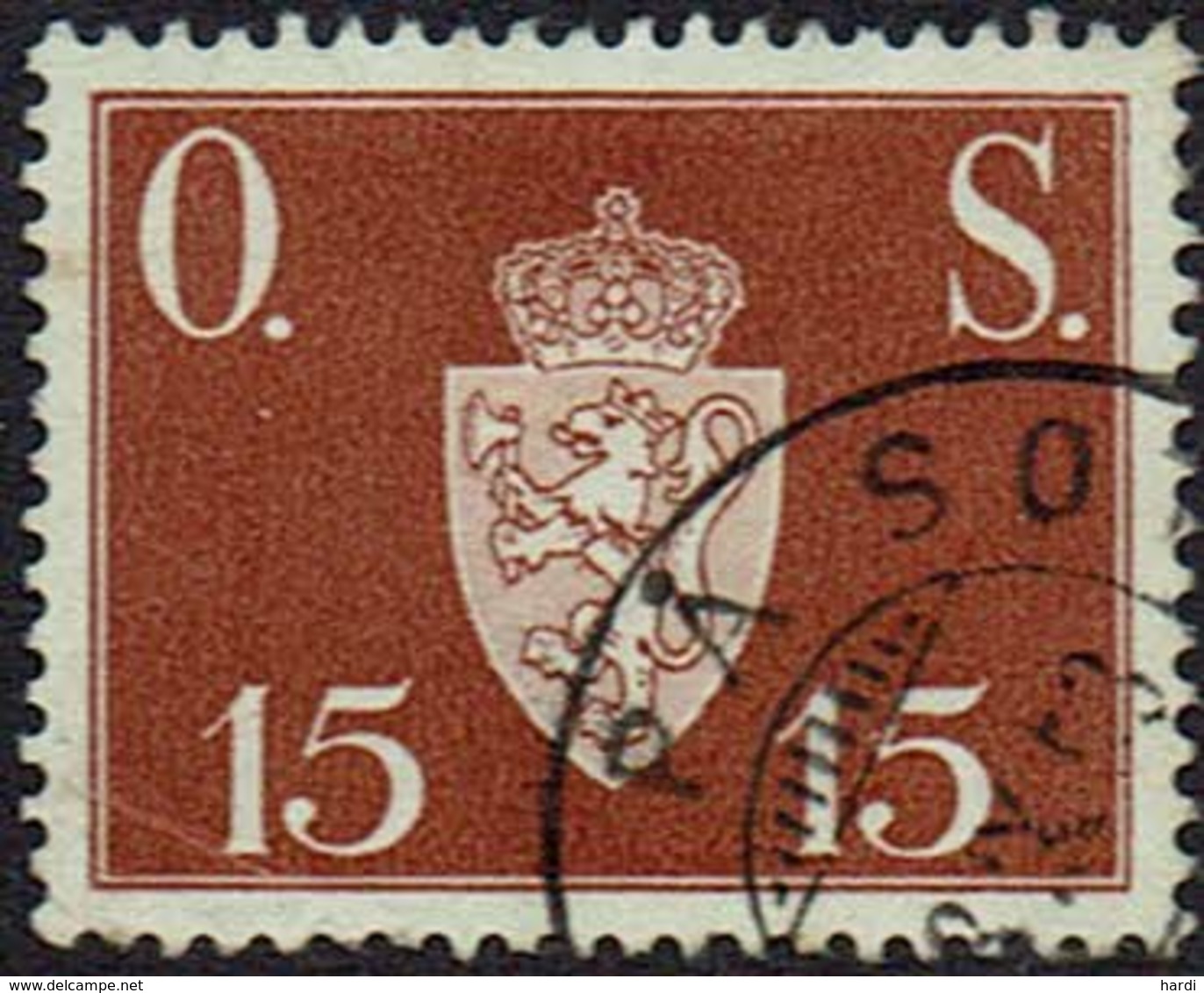 Norwegen DM, 1951, MiNr 63, Gestempelt - Service