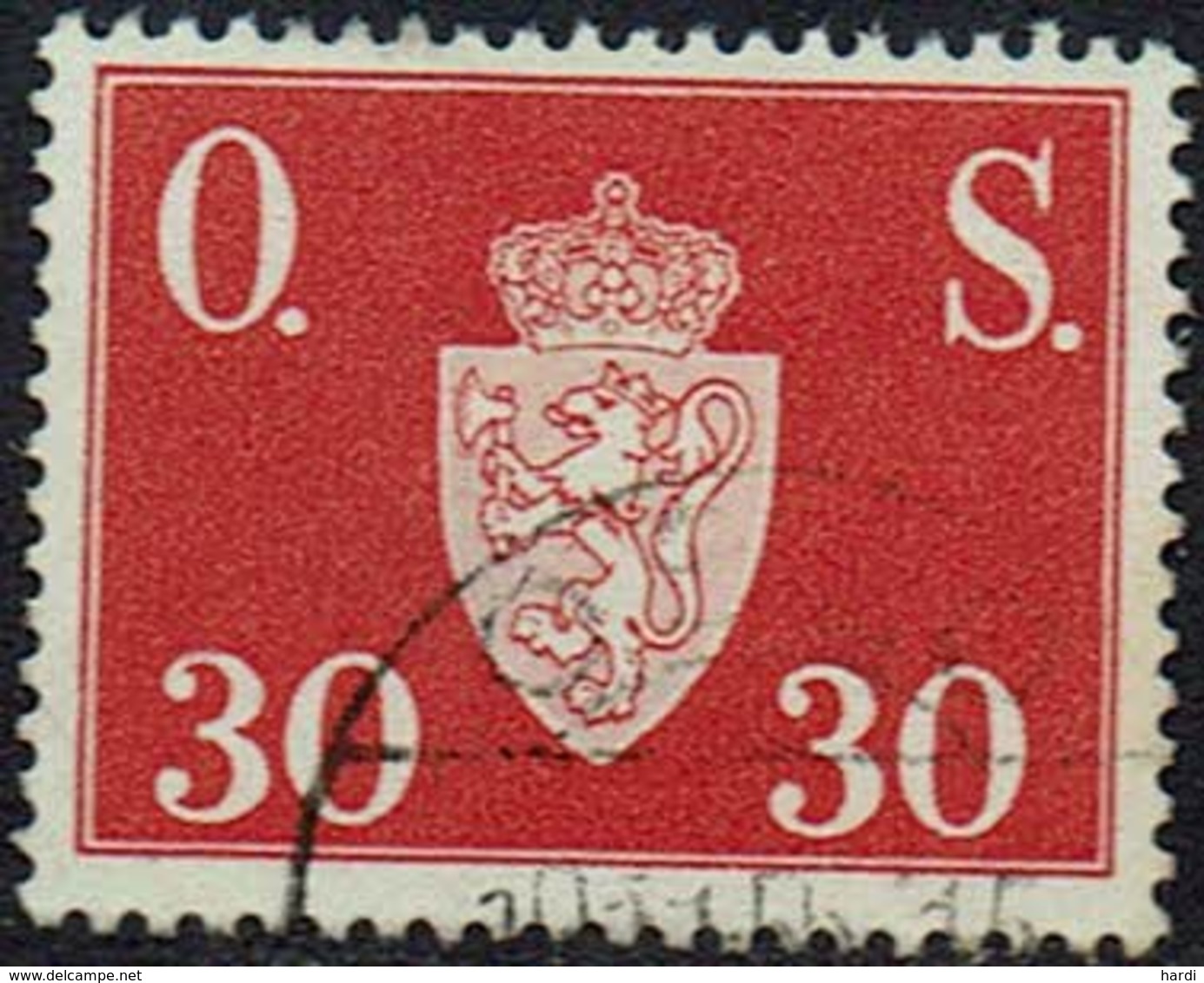 Norwegen DM, 1951, MiNr 64, Gestempelt - Service