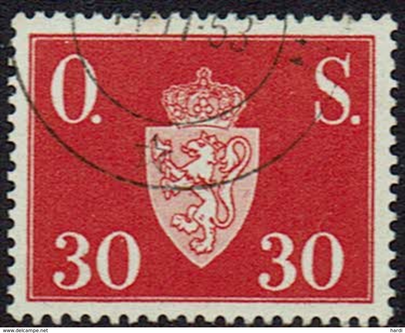 Norwegen DM, 1951, MiNr 64, Gestempelt - Oficiales