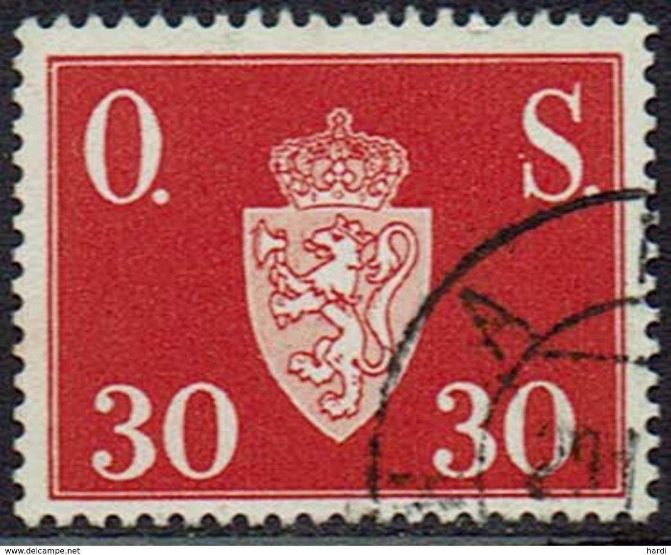 Norwegen DM, 1951, MiNr 64, Gestempelt - Officials