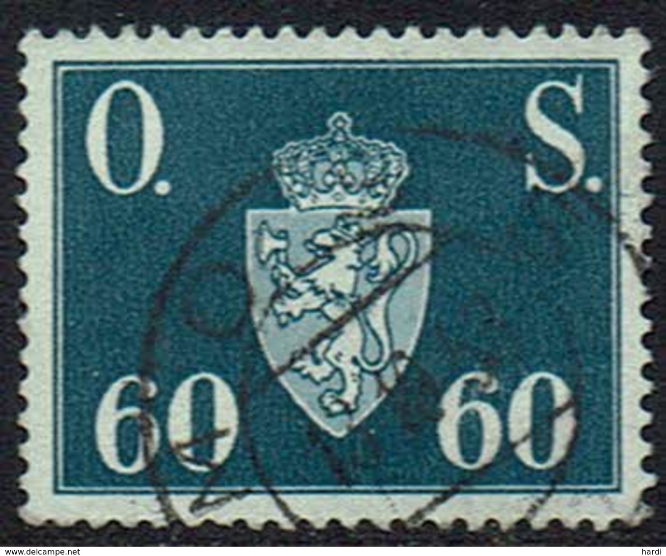 Norwegen DM, 1951, MiNr 66, Gestempelt - Dienstmarken