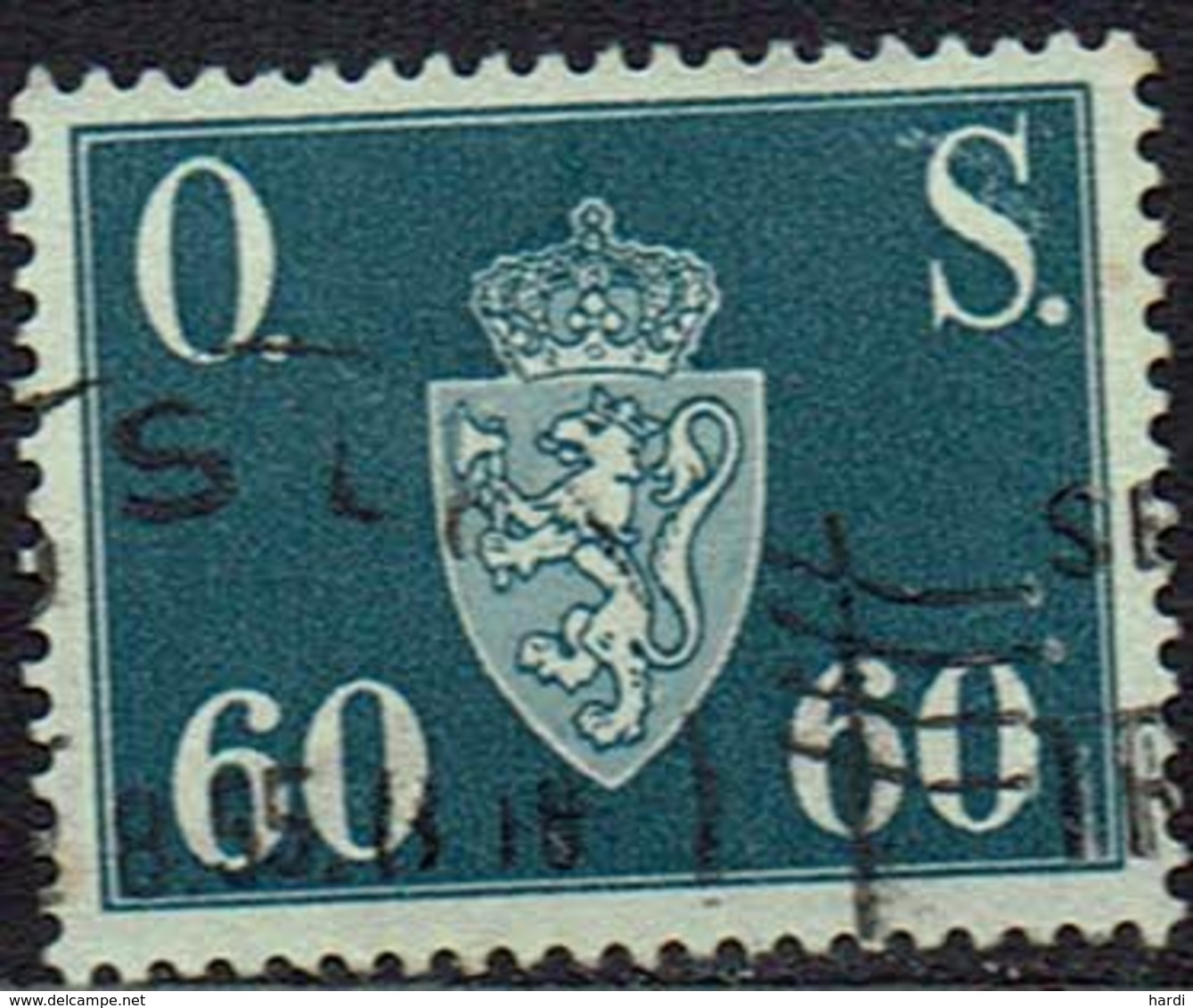 Norwegen DM, 1951, MiNr 66, Gestempelt - Officials