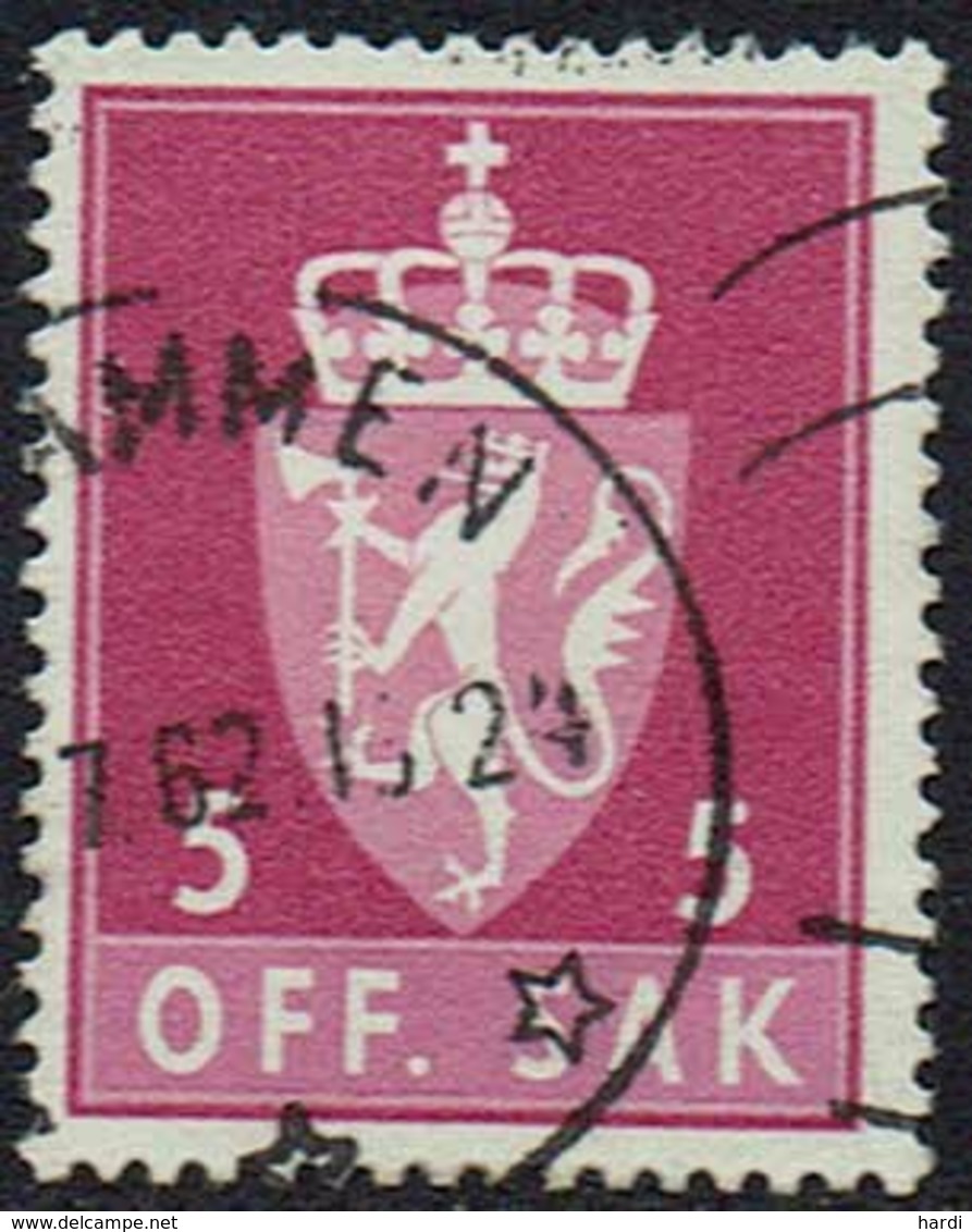 Norwegen DM, 1955, MiNr 68x, Gestempelt - Service