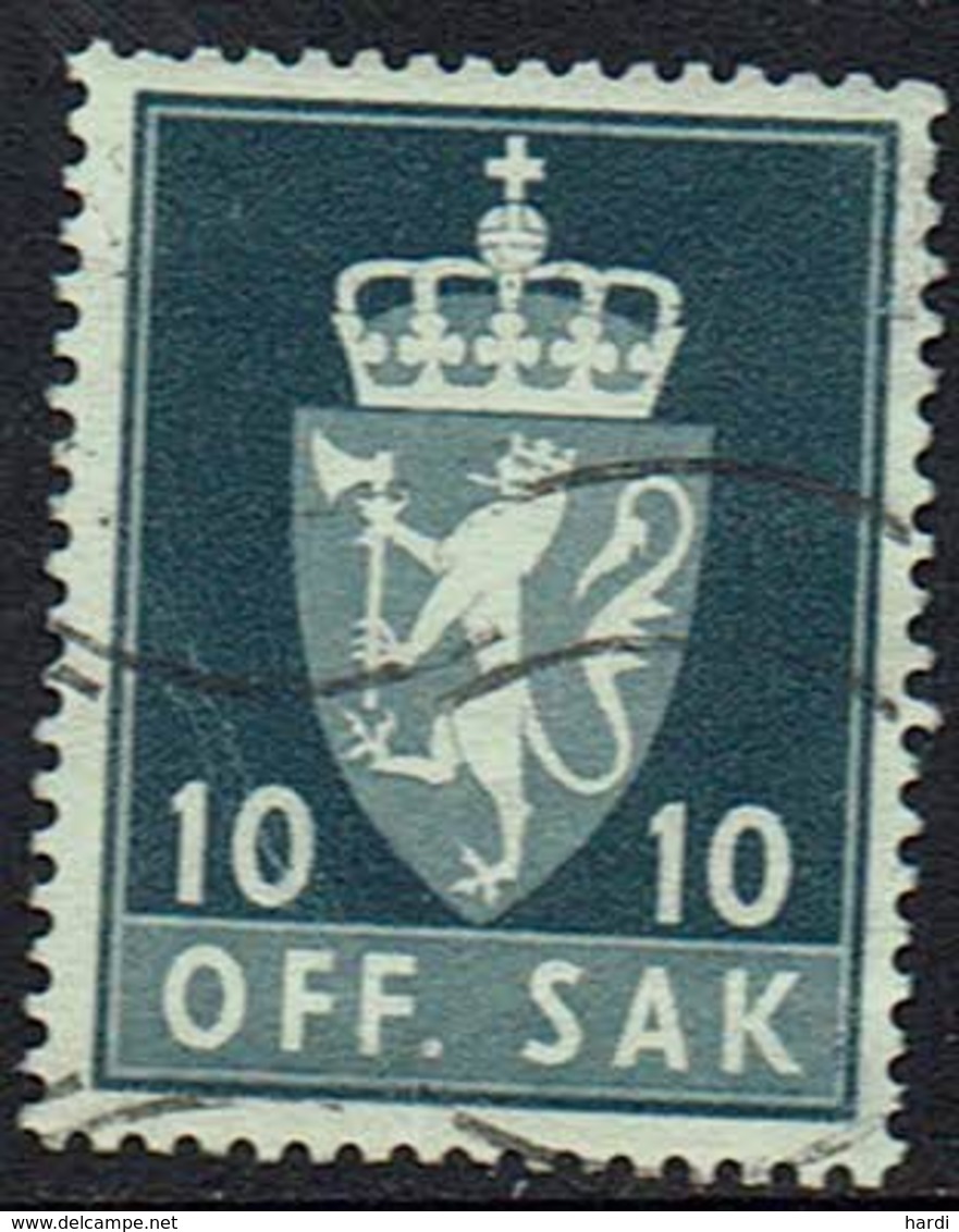 Norwegen DM, 1955, MiNr 69x, Gestempelt - Service