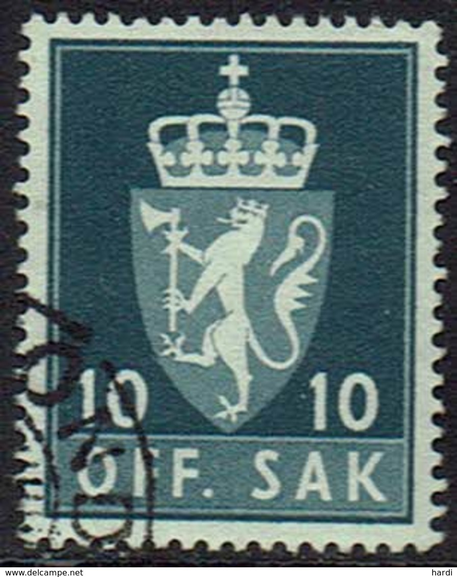 Norwegen DM, 1955, MiNr 69x, Gestempelt - Oficiales