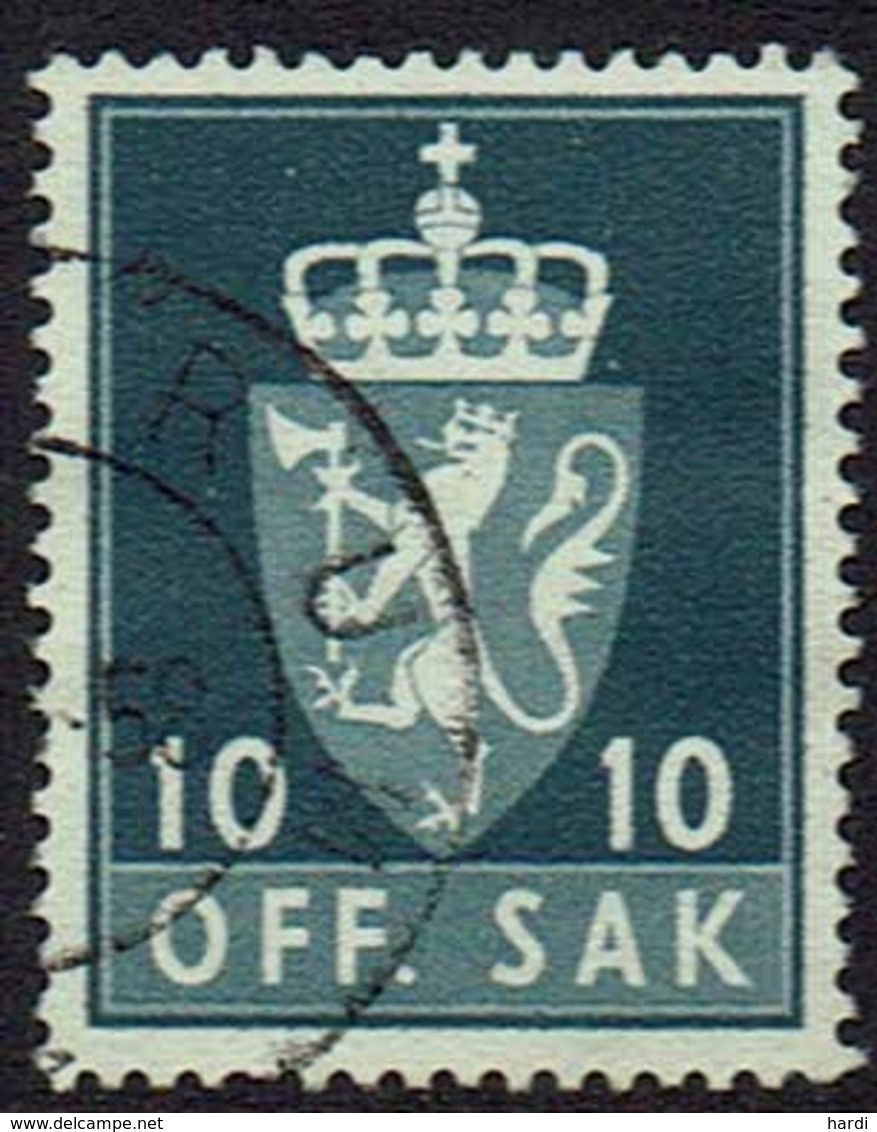 Norwegen DM, 1955, MiNr 69x, Gestempelt - Dienstzegels