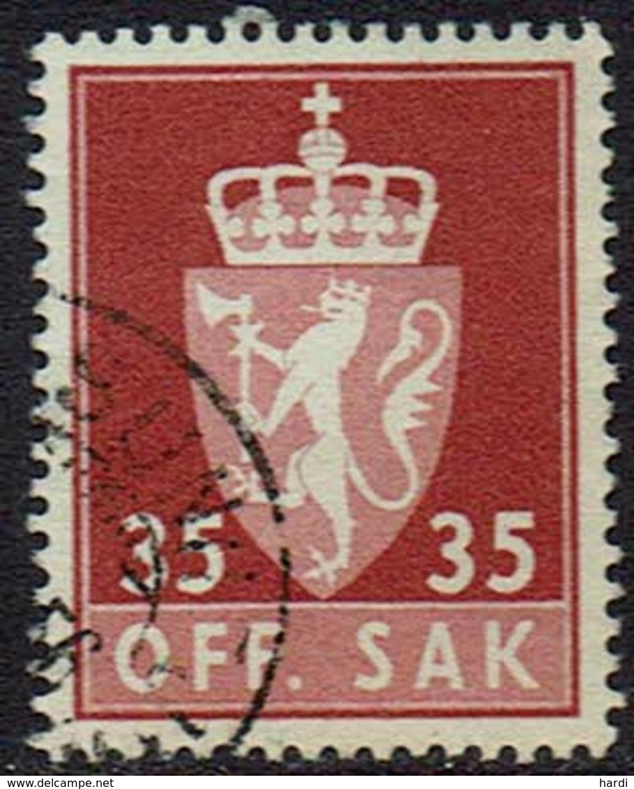 Norwegen DM, 1955, MiNr 74x, Gestempelt - Dienstmarken
