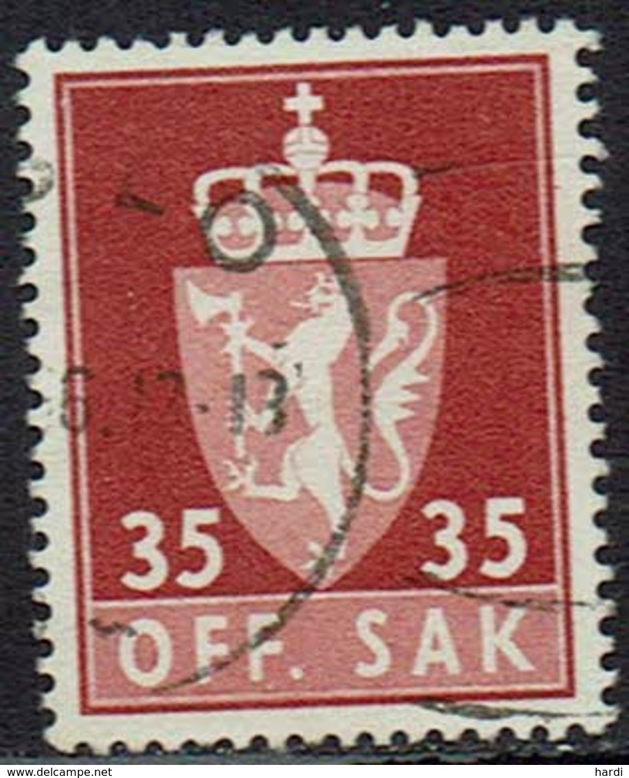 Norwegen DM, 1955, MiNr 74x, Gestempelt - Service