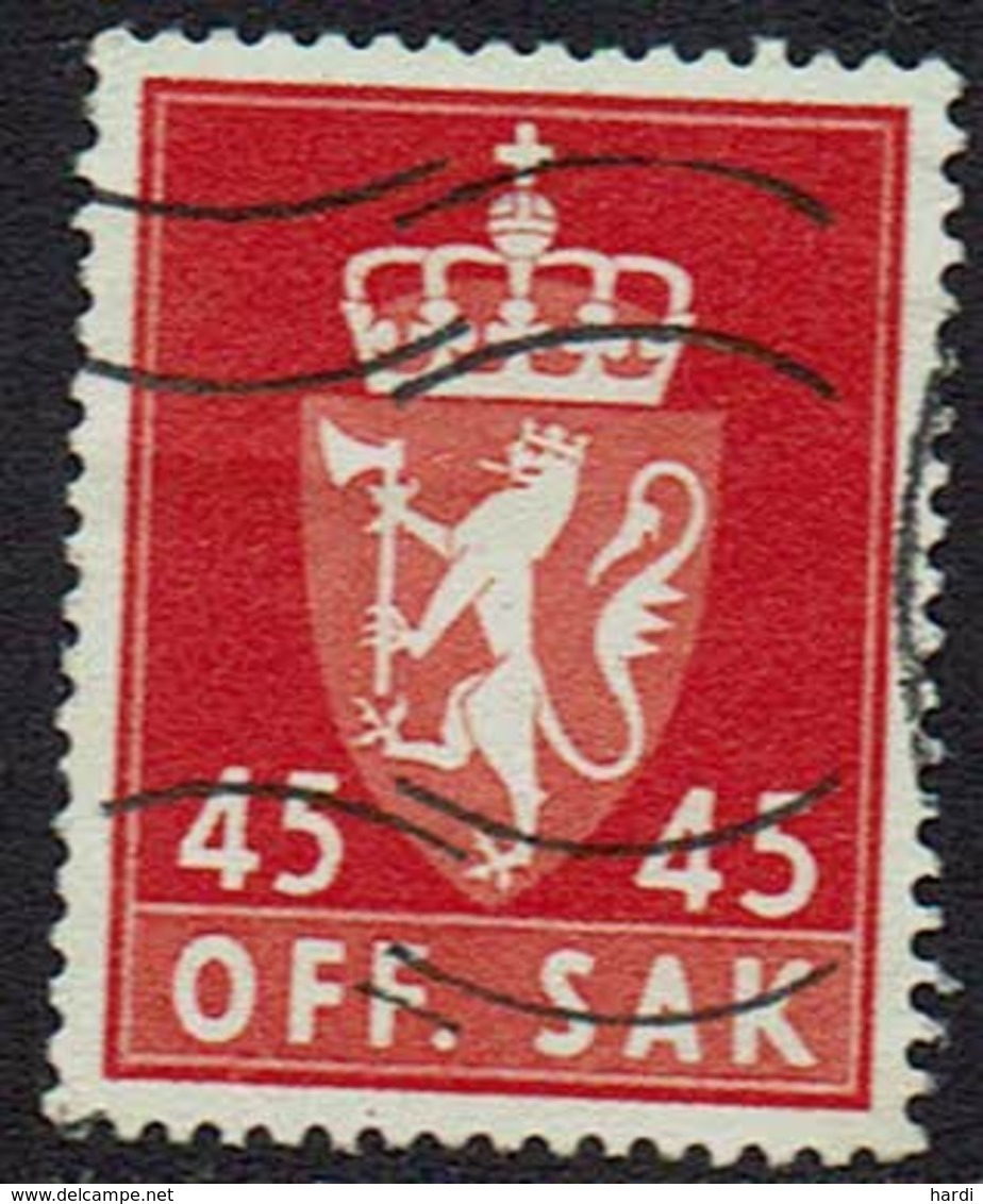 Norwegen DM, 1955, MiNr 76x, Gestempelt - Officials