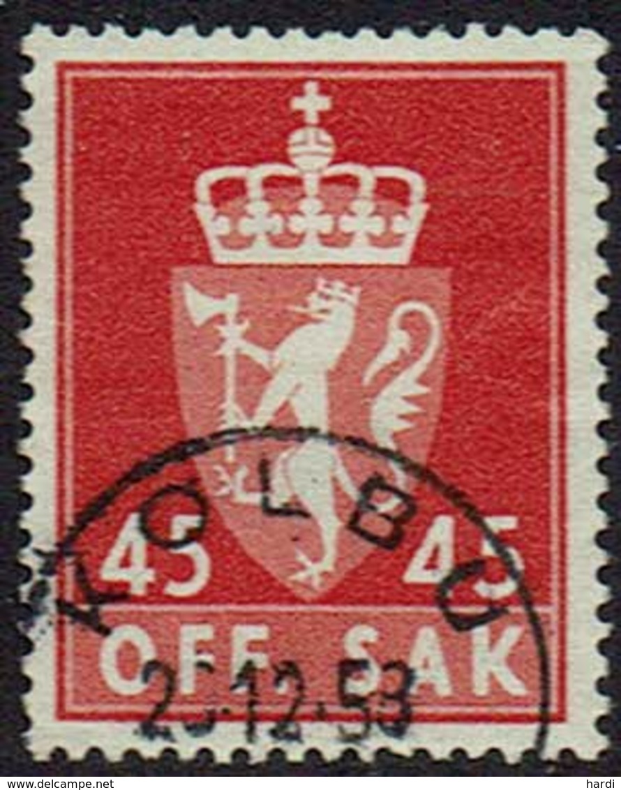 Norwegen DM, 1955, MiNr 76x, Gestempelt - Servizio