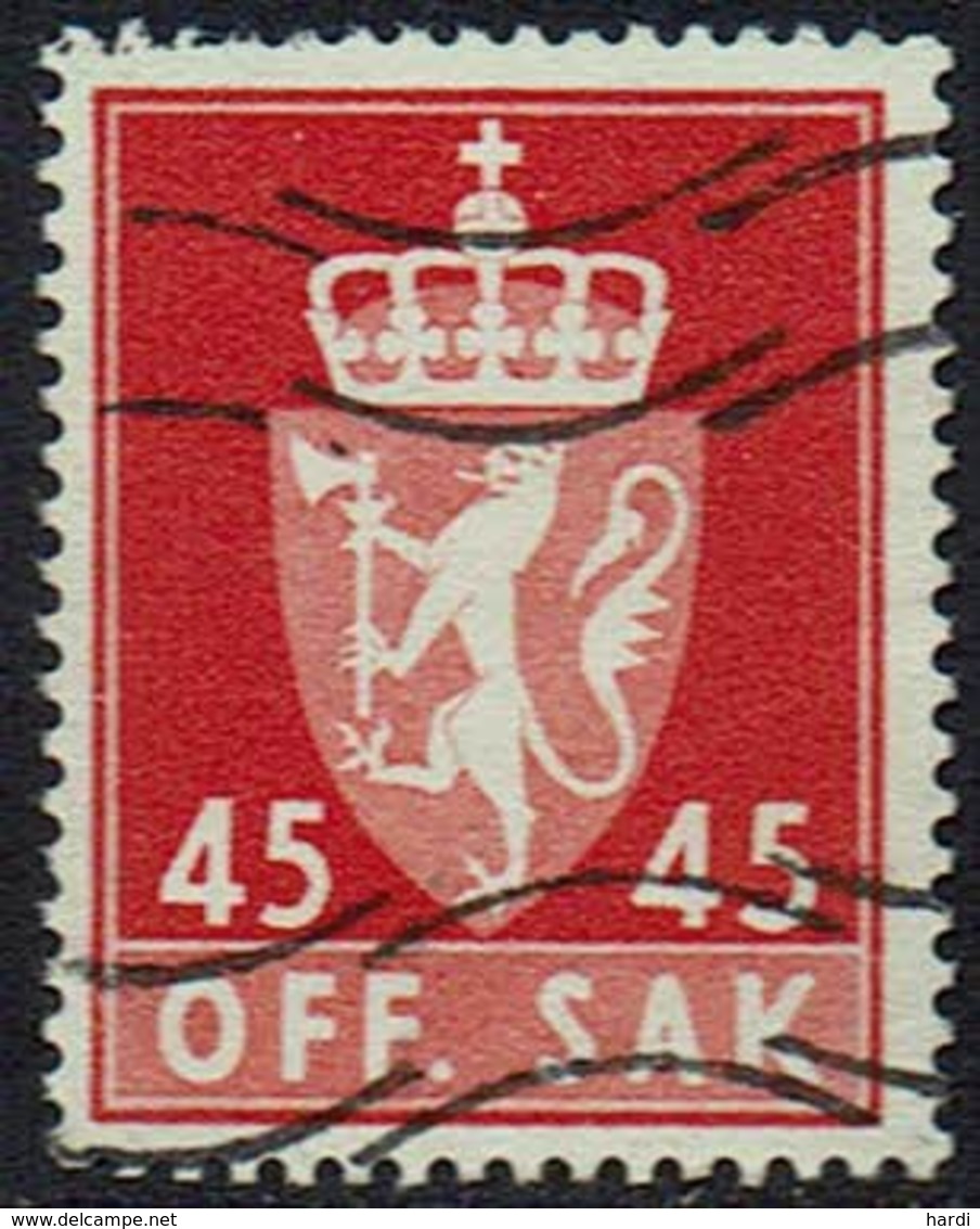 Norwegen DM, 1955, MiNr 76x, Gestempelt - Servizio