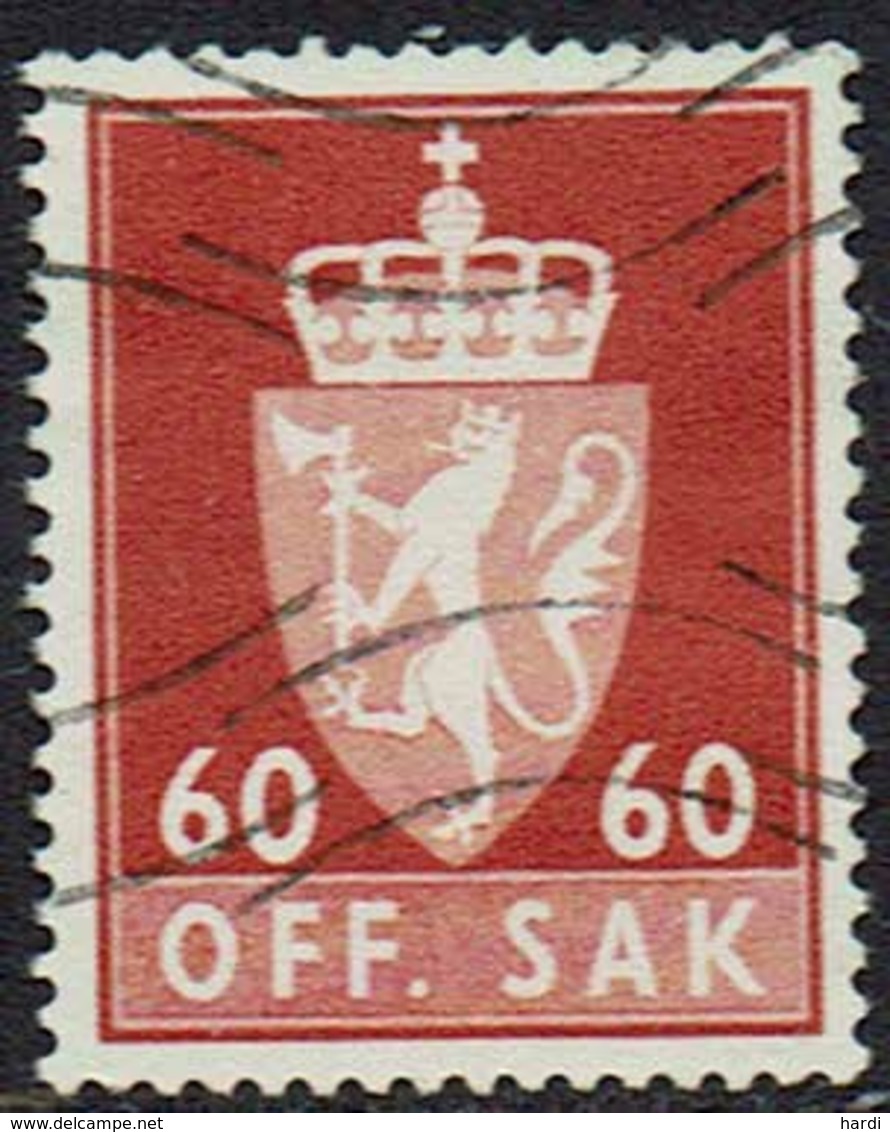 Norwegen DM, 1962, MiNr 89x, Gestempelt - Oficiales