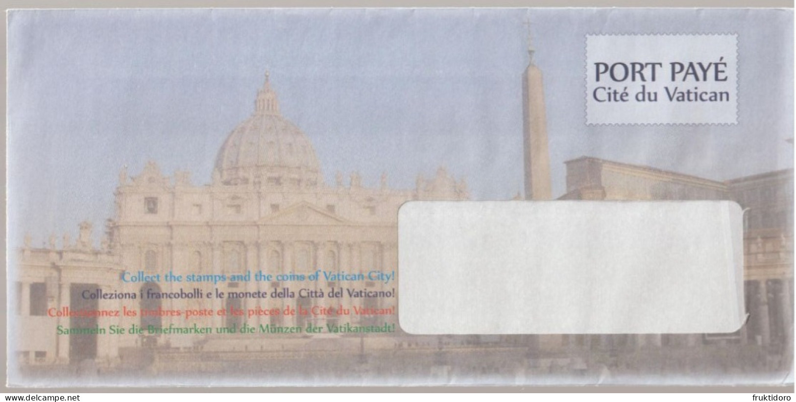 Vatican City - Port Payé - Envelopes With Drawings About Pope Francis I - St Peter's Basilica - Covers & Documents