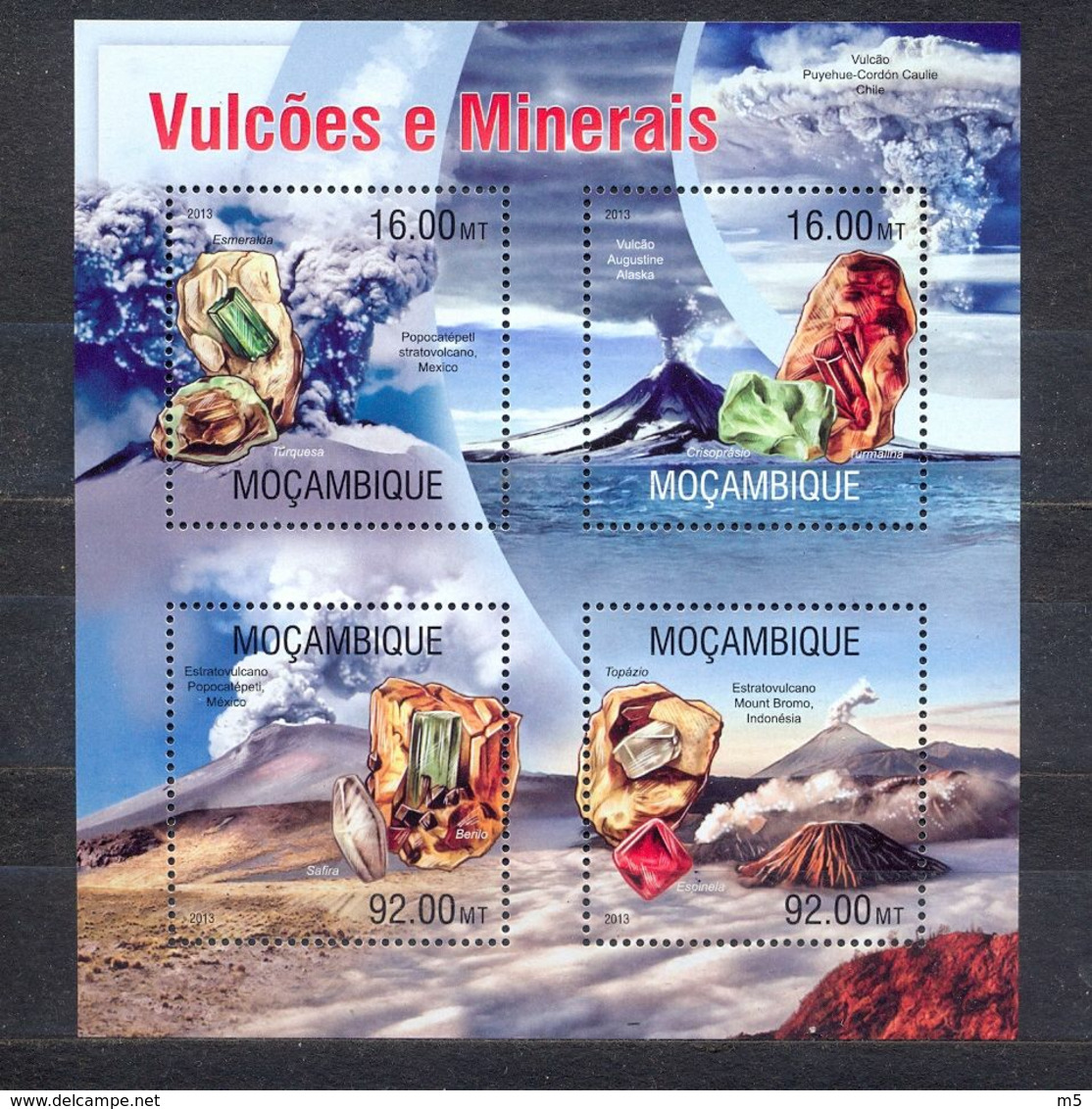 MOZAMBIQUE - MNH - VOLCANOS - MI.NO.KLB 6637/42 - CV = 13 € - Volcanos