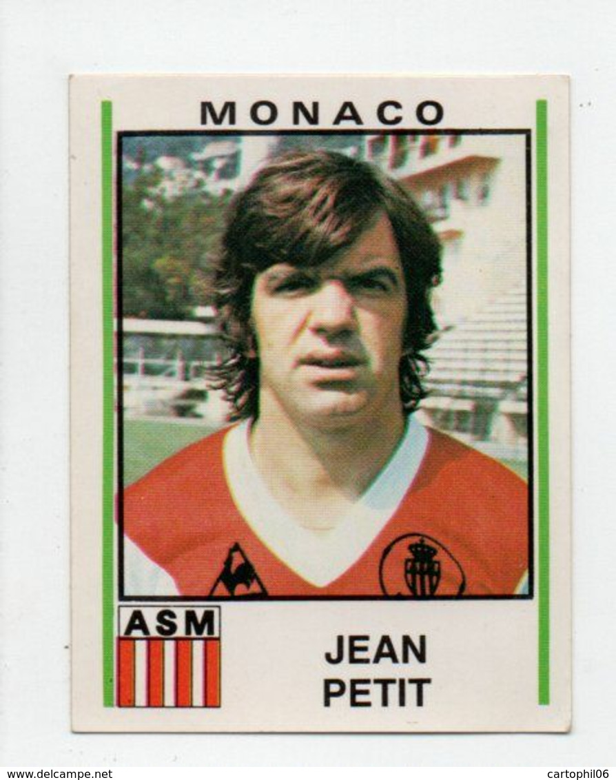 - AUTOCOLLANT FOOTBALL 81 - MONACO - JEAN PETIT - Série PANINI 162 - - Edition Française