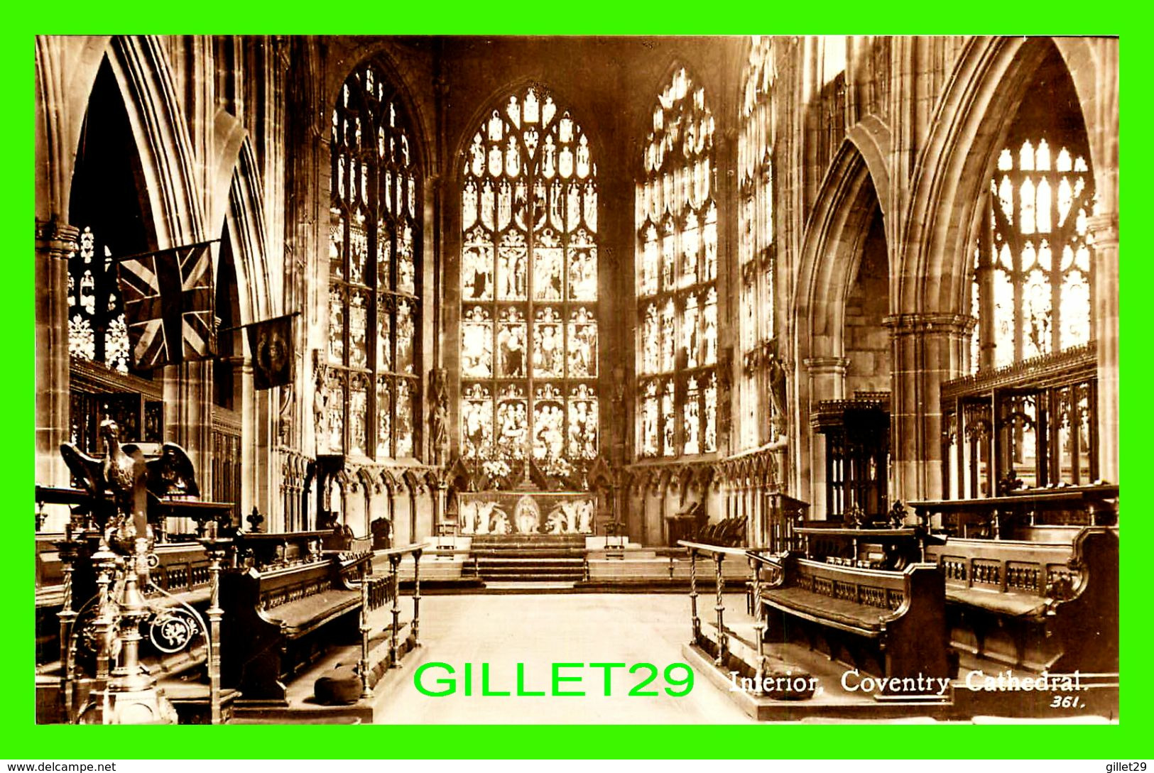 COVENTRY, UK - INTERIOR, COVENTRY CATHEDRAL -  REAL PHOTOGRAPH -  TEESEE SERIES - - Coventry