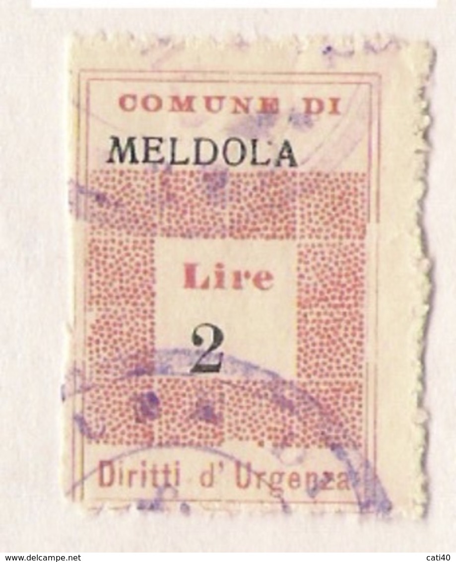 COMUNE DI MELDOLA - MARCA COMUNALE L. 2 - Revenue Stamps