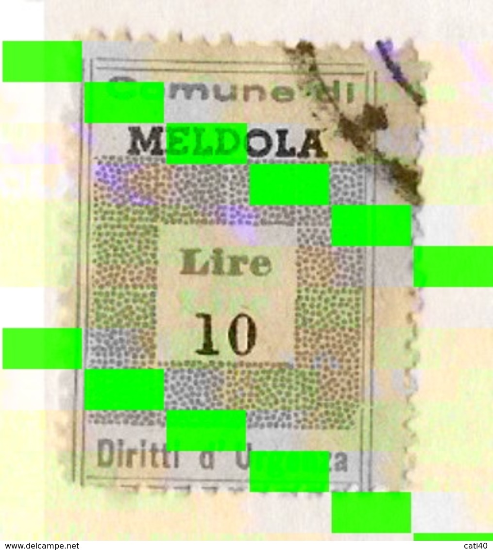 COMUNE DI MELDOLA - MARCA COMUNALE L. 10 - Fiscaux