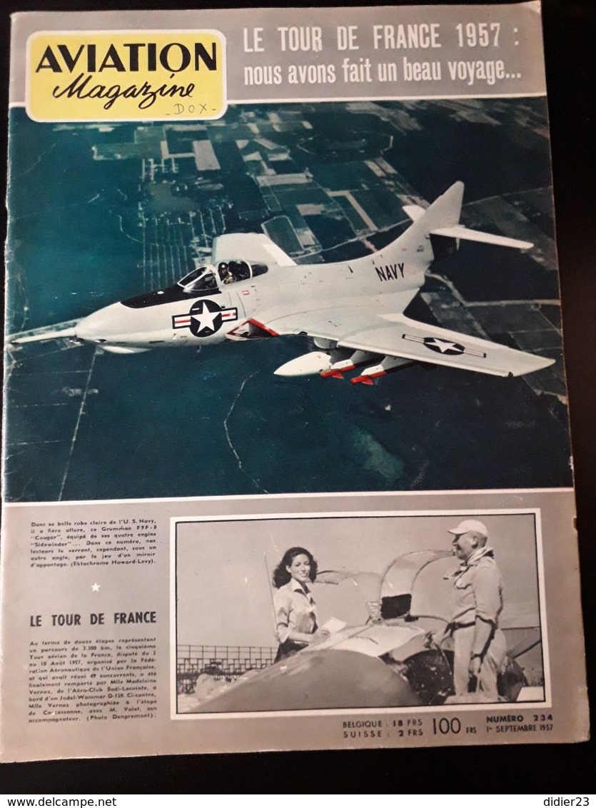 LOT  DE 77  REVUES AVION MAGAZINE  ANNEES  1954 1955 1956 1957 - Magazines Inflight