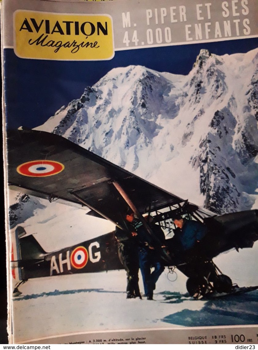 LOT  DE 77  REVUES AVION MAGAZINE  ANNEES  1954 1955 1956 1957 - Flugmagazin