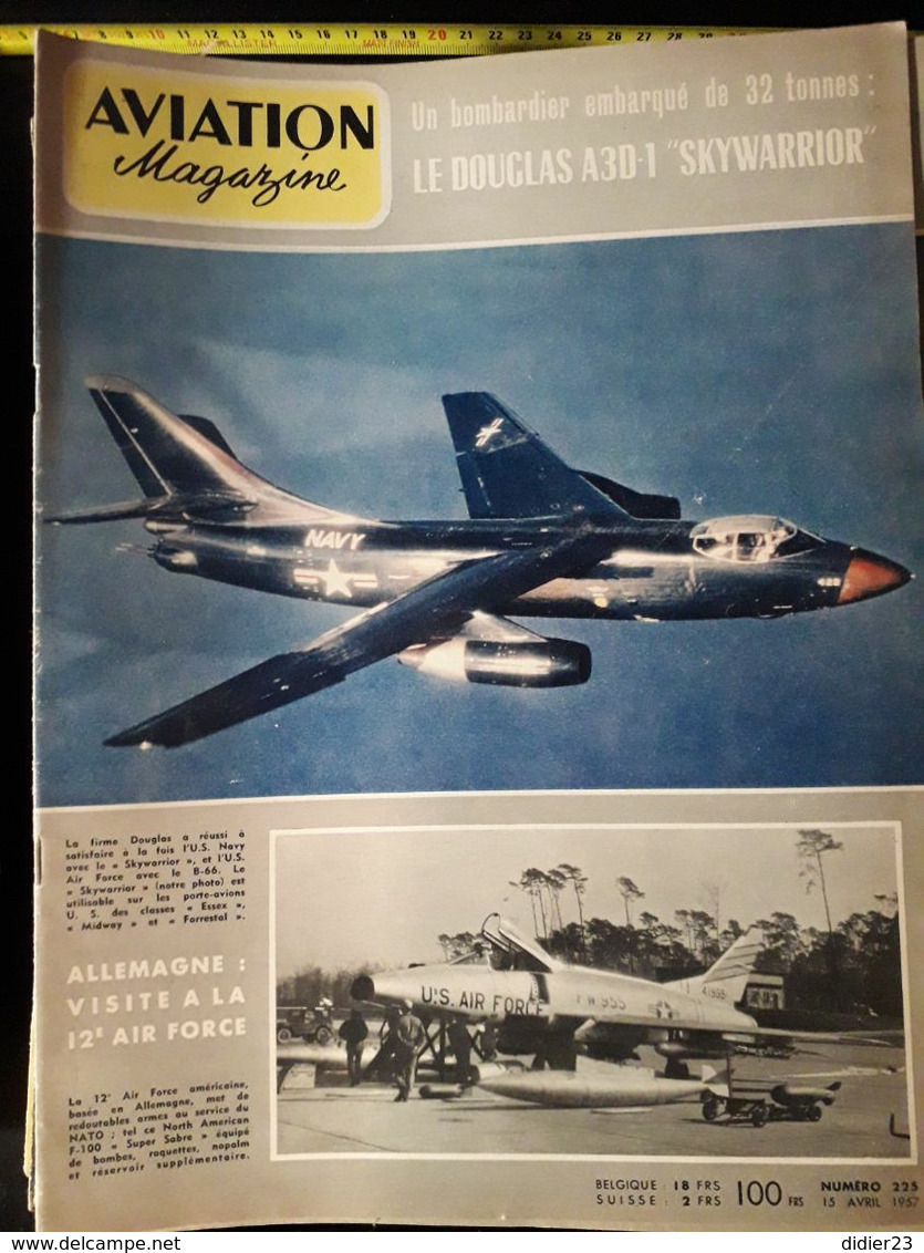 LOT  DE 77  REVUES AVION MAGAZINE  ANNEES  1954 1955 1956 1957