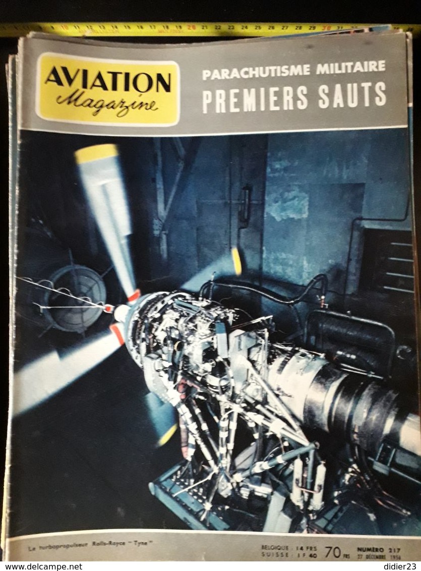 LOT  DE 77  REVUES AVION MAGAZINE  ANNEES  1954 1955 1956 1957