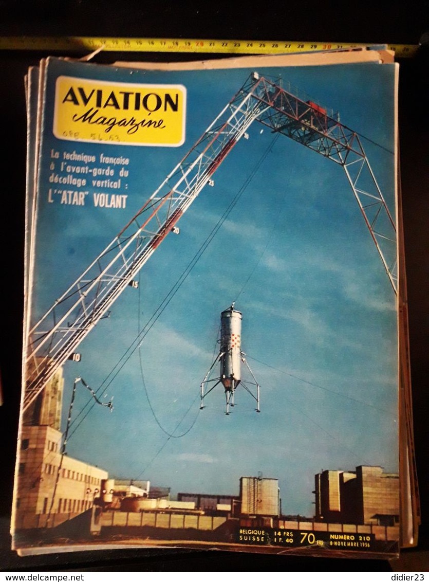 LOT  DE 77  REVUES AVION MAGAZINE  ANNEES  1954 1955 1956 1957