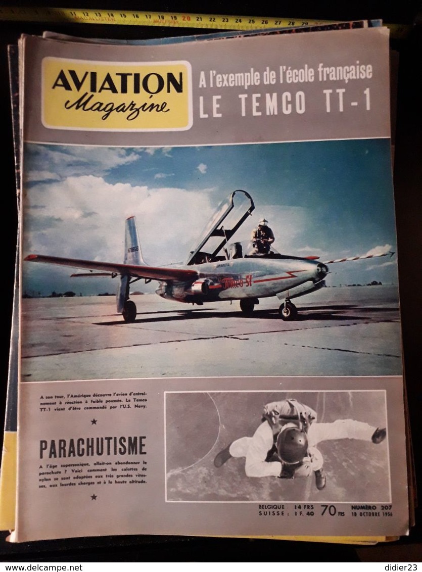 LOT  DE 77  REVUES AVION MAGAZINE  ANNEES  1954 1955 1956 1957