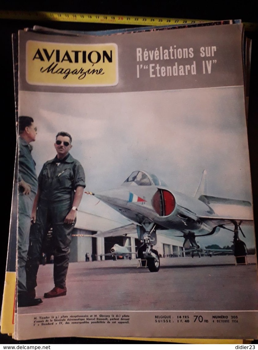 LOT  DE 77  REVUES AVION MAGAZINE  ANNEES  1954 1955 1956 1957