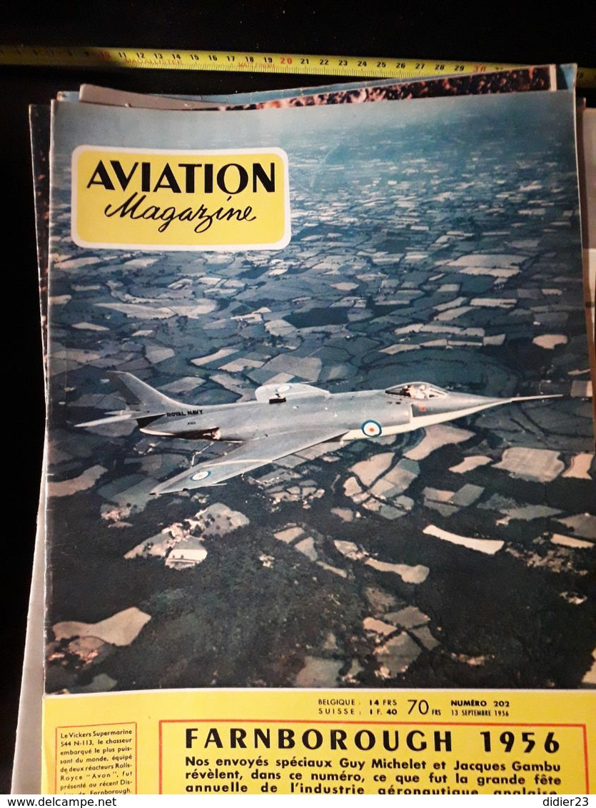 LOT  DE 77  REVUES AVION MAGAZINE  ANNEES  1954 1955 1956 1957