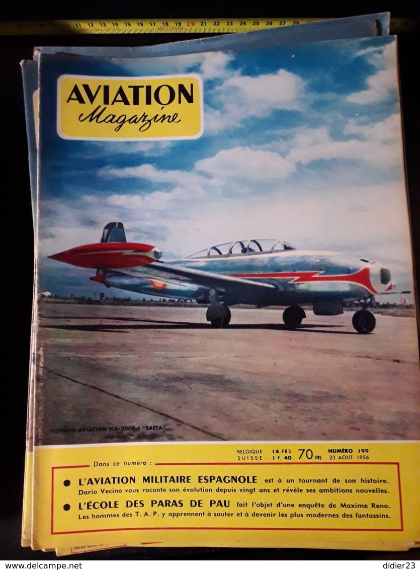 LOT  DE 77  REVUES AVION MAGAZINE  ANNEES  1954 1955 1956 1957