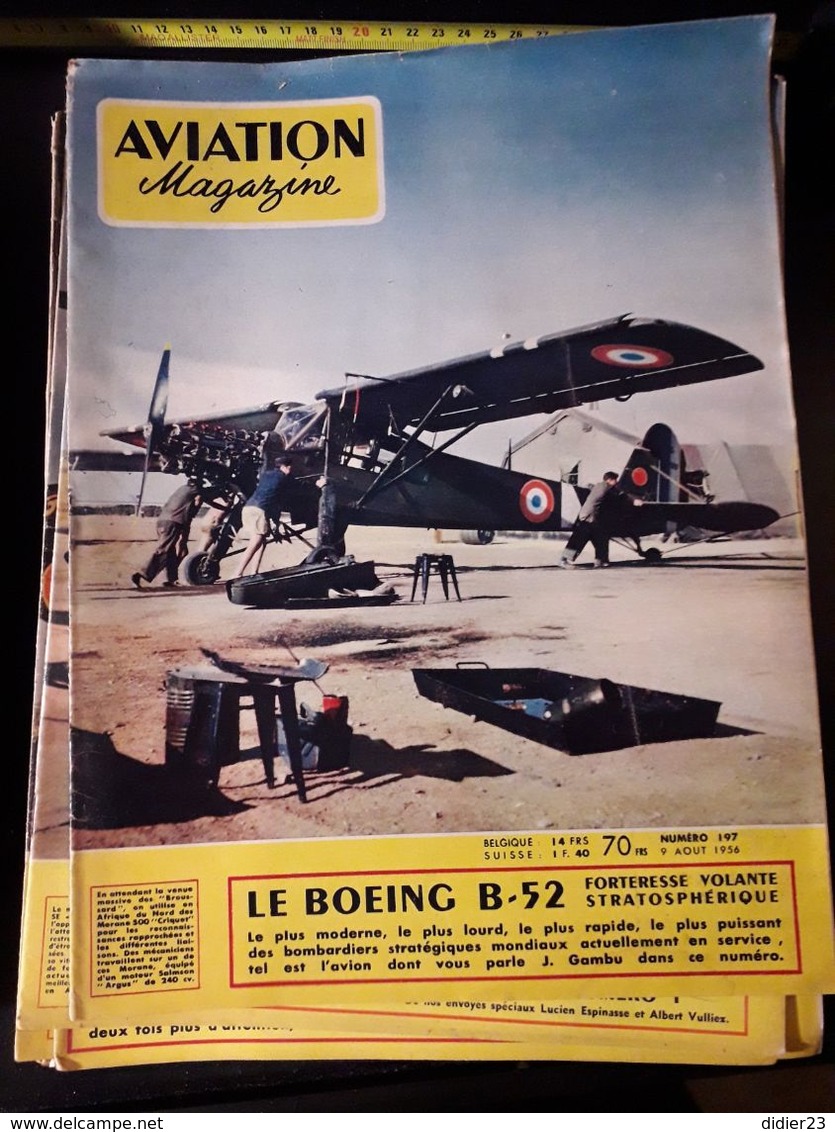 LOT  DE 77  REVUES AVION MAGAZINE  ANNEES  1954 1955 1956 1957