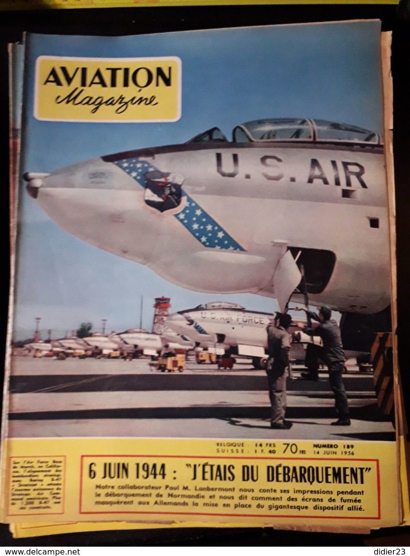 LOT  DE 77  REVUES AVION MAGAZINE  ANNEES  1954 1955 1956 1957