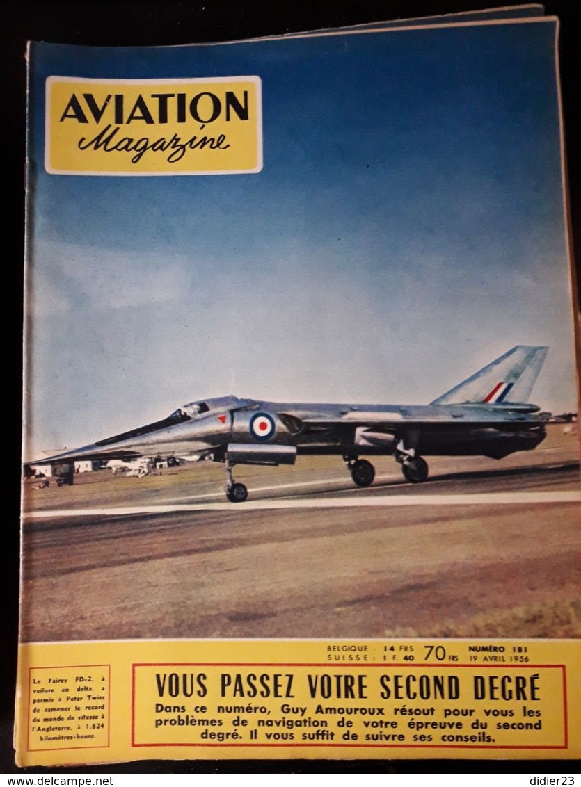 LOT  DE 77  REVUES AVION MAGAZINE  ANNEES  1954 1955 1956 1957