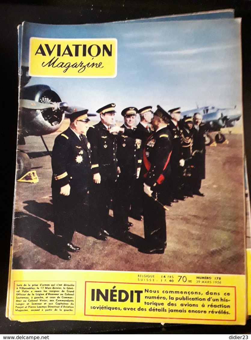 LOT  DE 77  REVUES AVION MAGAZINE  ANNEES  1954 1955 1956 1957