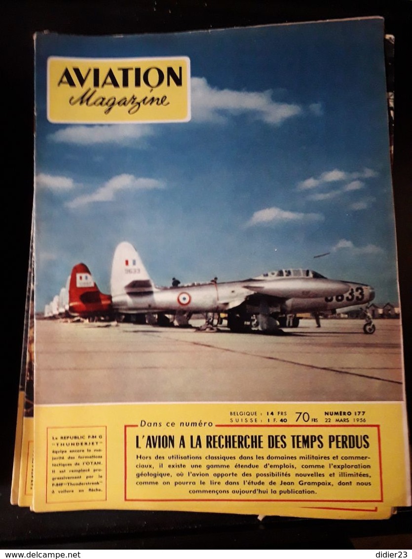 LOT  DE 77  REVUES AVION MAGAZINE  ANNEES  1954 1955 1956 1957