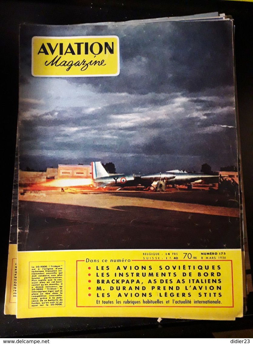 LOT  DE 77  REVUES AVION MAGAZINE  ANNEES  1954 1955 1956 1957