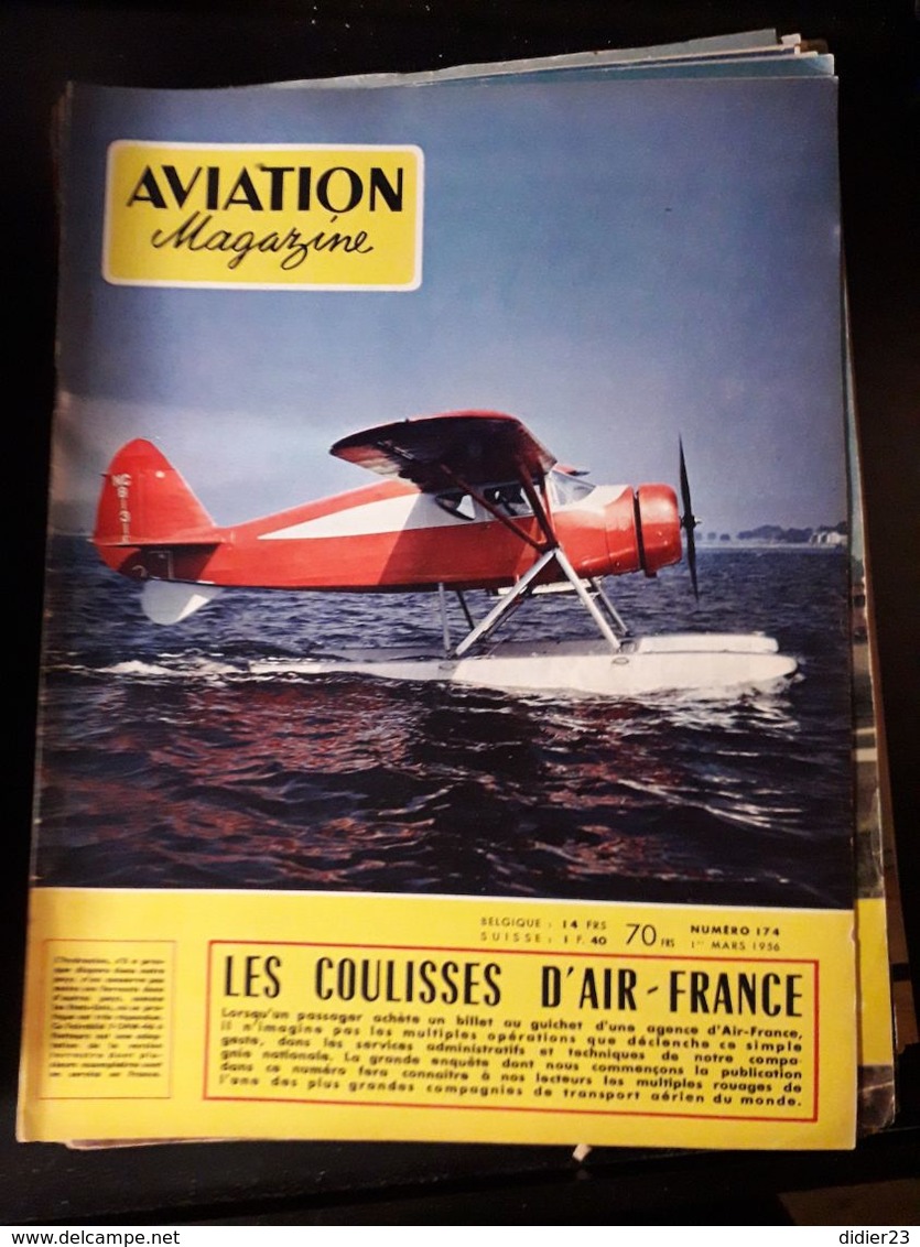 LOT  DE 77  REVUES AVION MAGAZINE  ANNEES  1954 1955 1956 1957