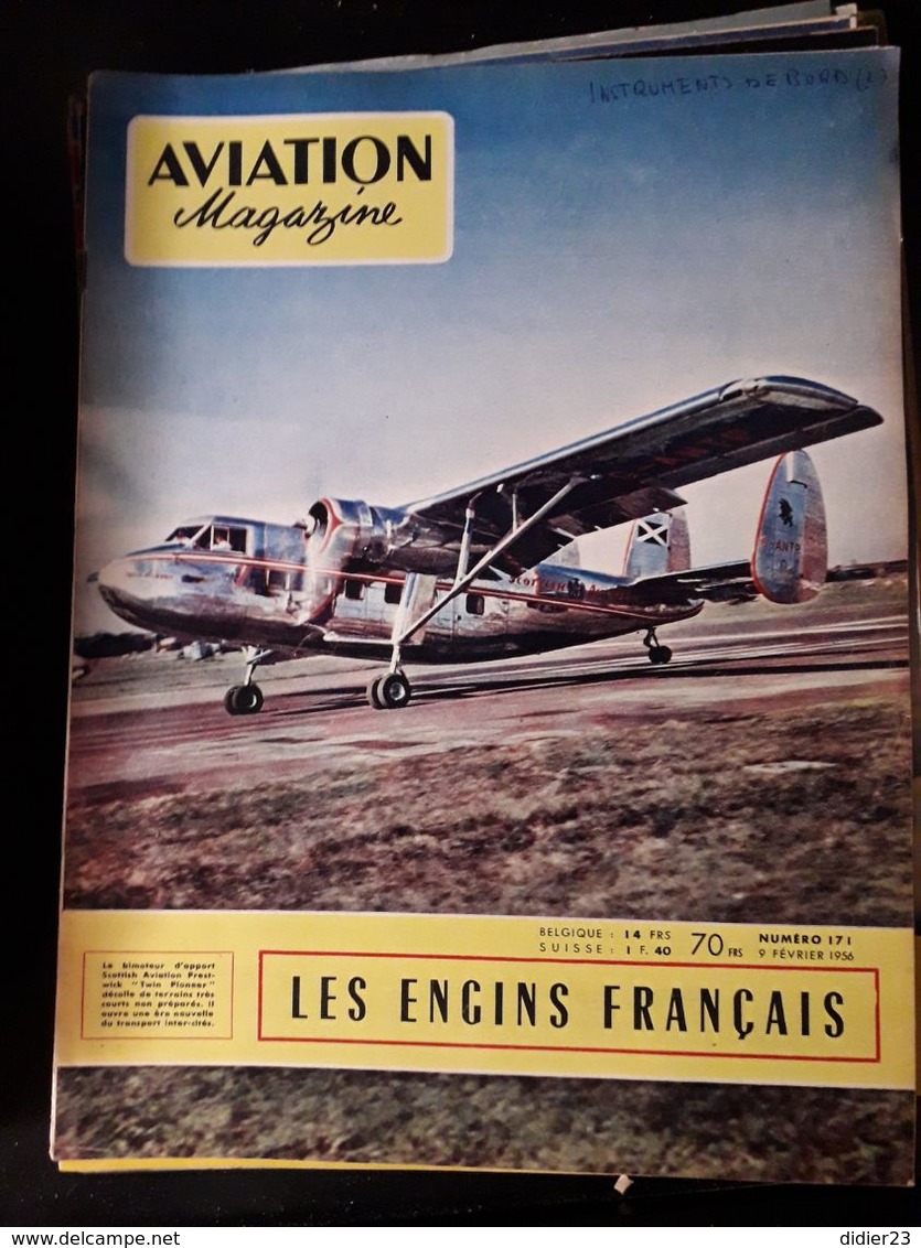 LOT  DE 77  REVUES AVION MAGAZINE  ANNEES  1954 1955 1956 1957