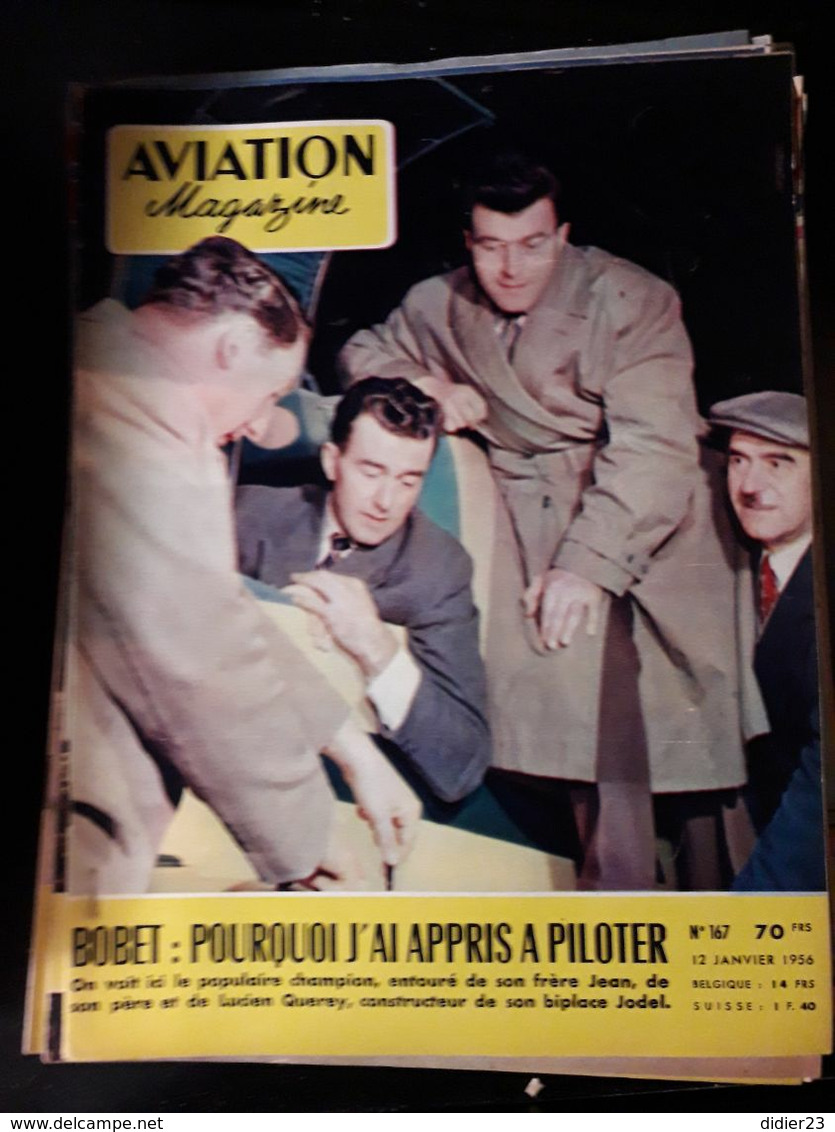 LOT  DE 77  REVUES AVION MAGAZINE  ANNEES  1954 1955 1956 1957