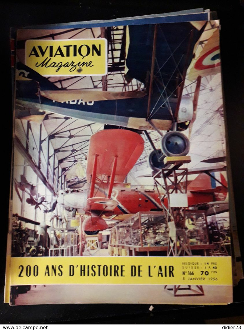 LOT  DE 77  REVUES AVION MAGAZINE  ANNEES  1954 1955 1956 1957