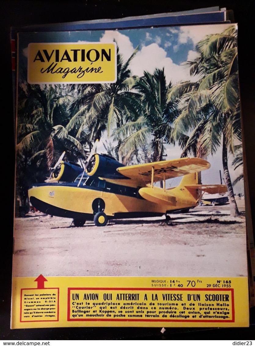 LOT  DE 77  REVUES AVION MAGAZINE  ANNEES  1954 1955 1956 1957